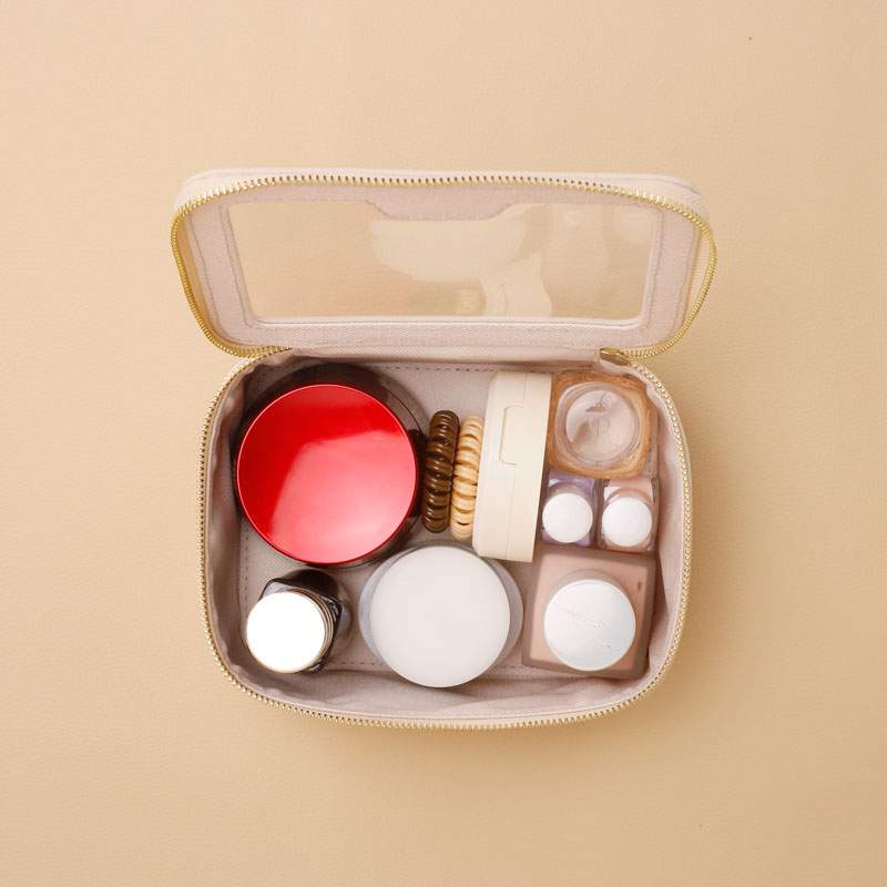 Mini deluxe Makeup Case Recycled PVB, rau kev mus ncig - CBV011 (4)