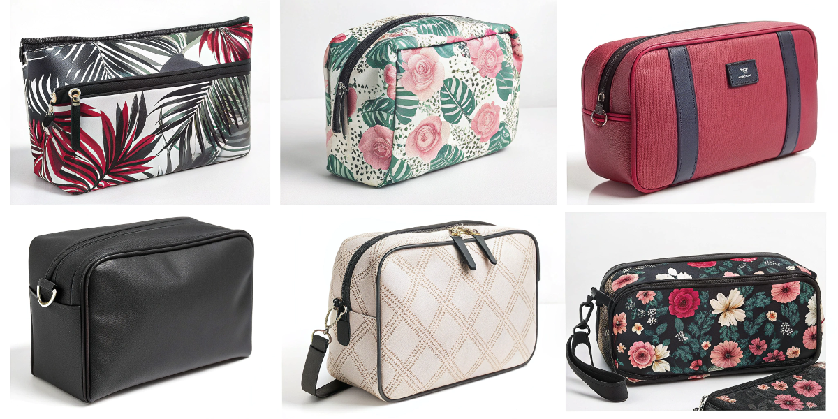 Cosmetic bag style options for Product Fill testing