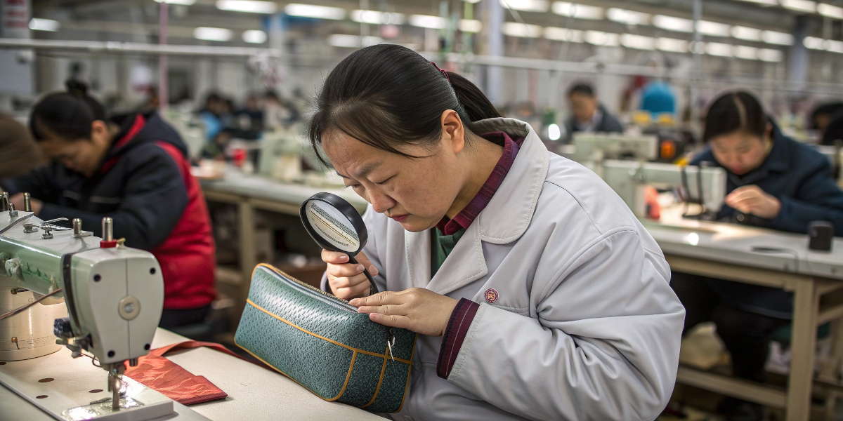 AQL inspection route for beauty bag bulk production