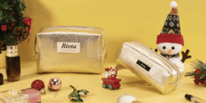 a collection of stylish and modern private label makeup bags