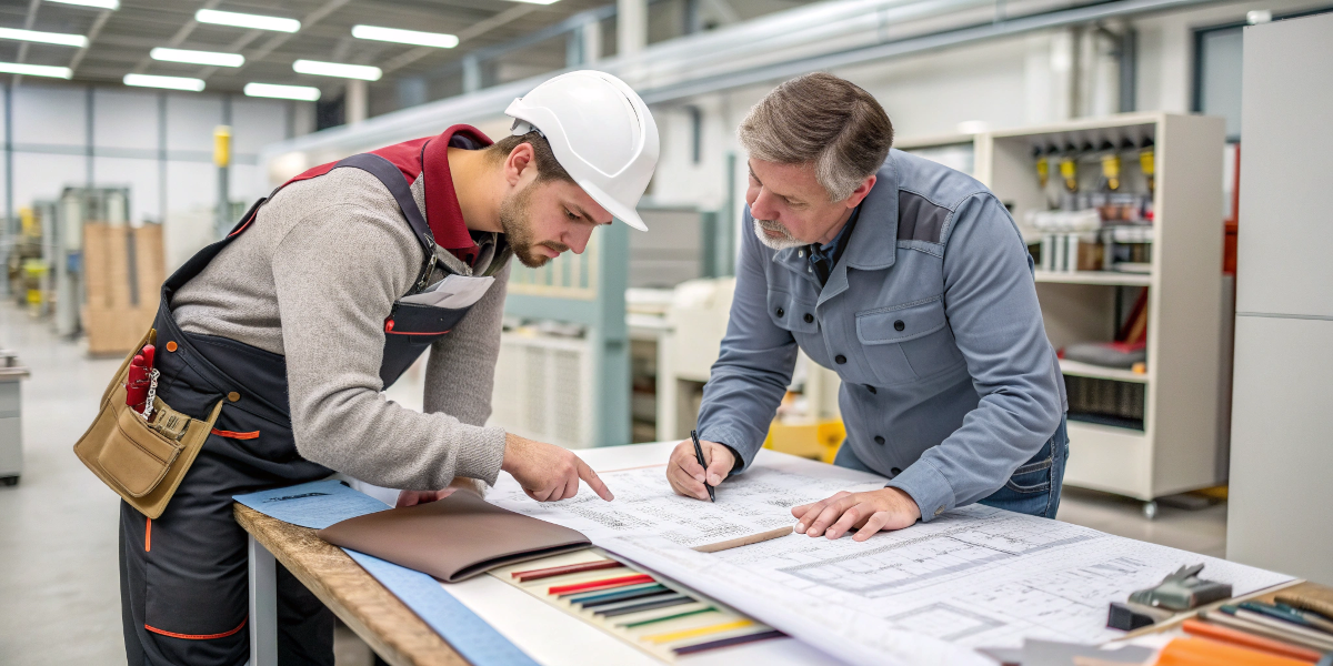 Factory and buyer team reviewing Beauty GWP certification document scope