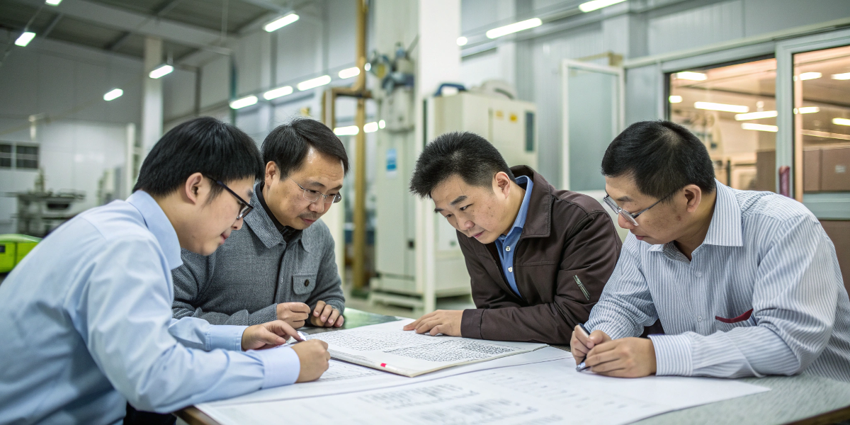 Supplier meeting for custom cosmetic bag sourcing brief review