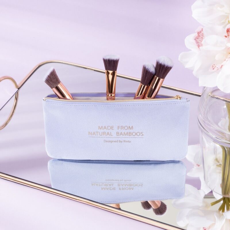 BRP015 Bamboo Makeup Brush Pouch