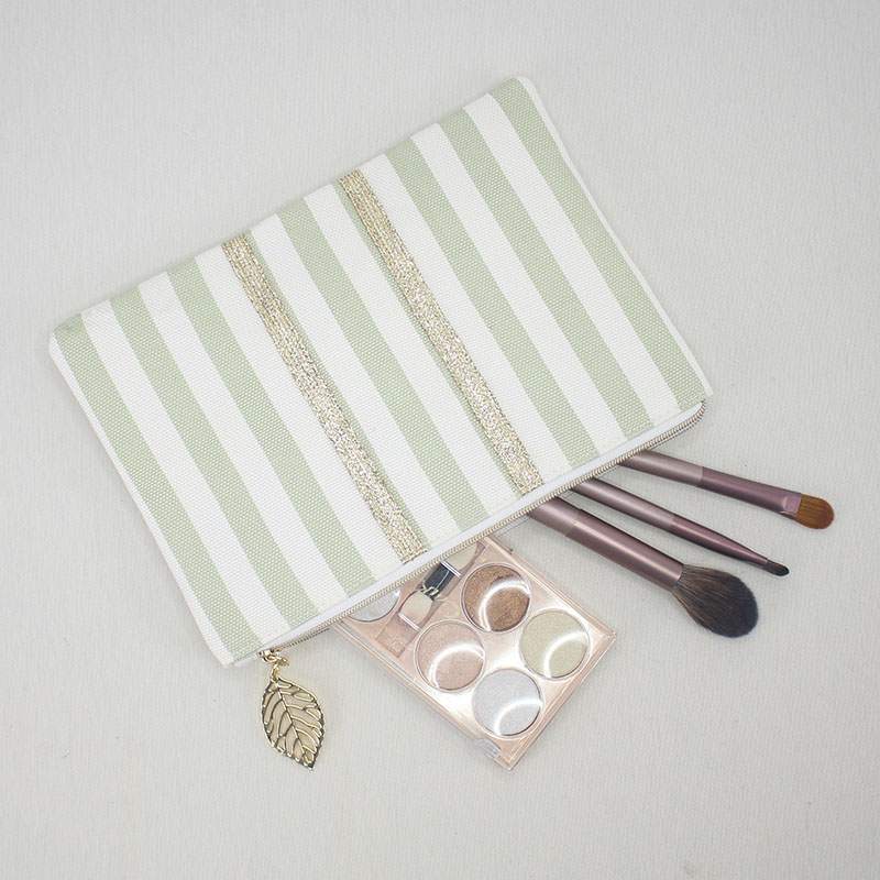 Bamboo fiber cosmetic bag route for softer beauty gift programs
