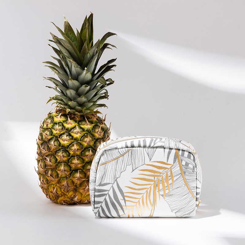CNC131 Pineapple Fiber Makeup Bag