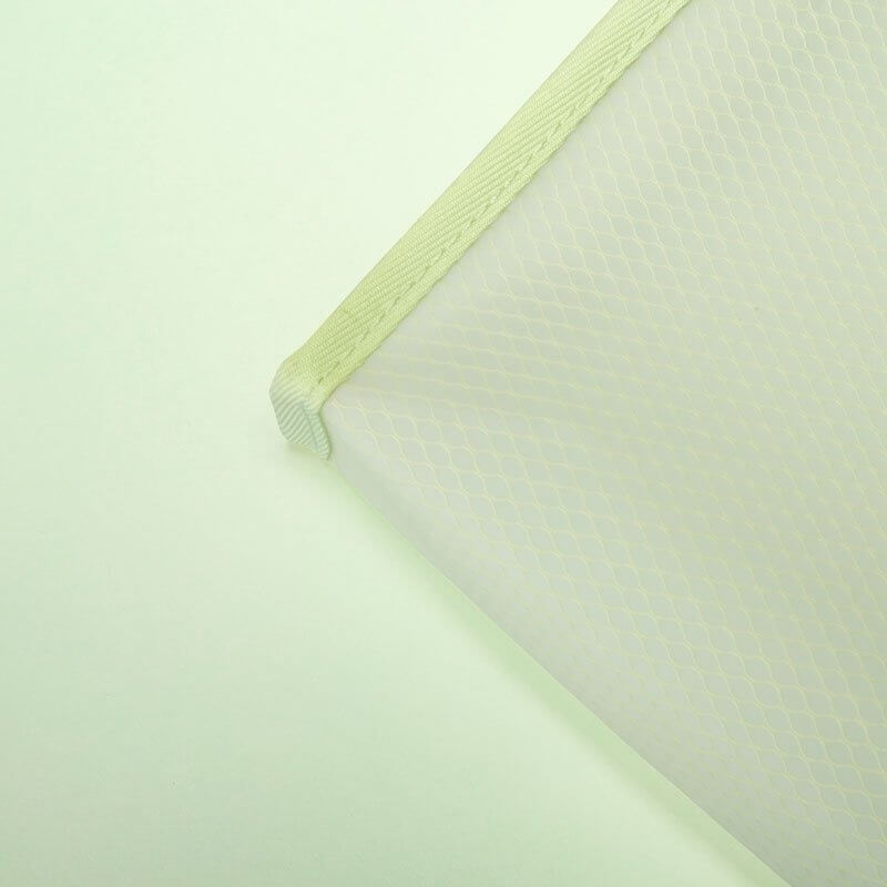 EVA material swatch context for clear pouch route review