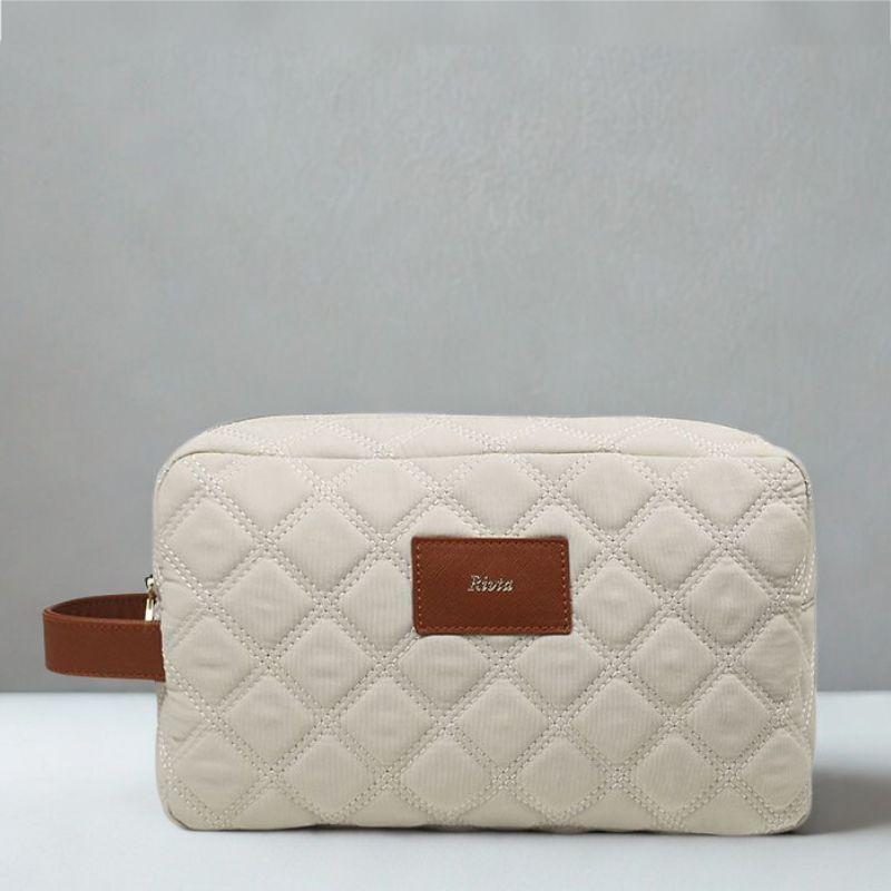 Nylon Quilt Toiletry Bag