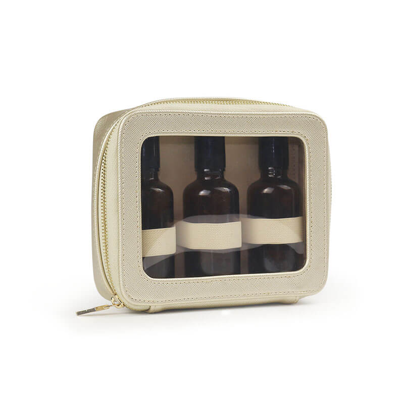 POC004 PU Leather Clear Essential Oil Case