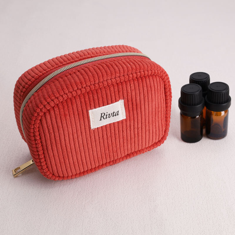 POC038 RPET Corduroy Essential Oil Pouch
