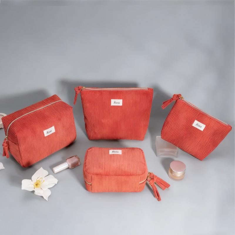 RPET Corduroy Cosmetic Bag Set