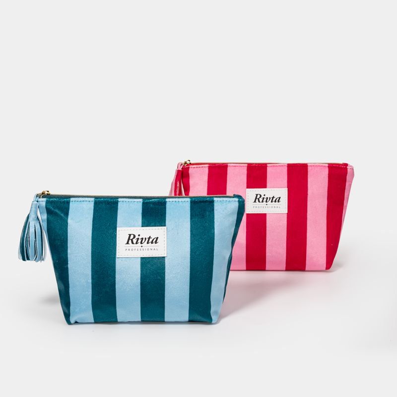 RPET velvet toiletry bag for private label beauty GWP program