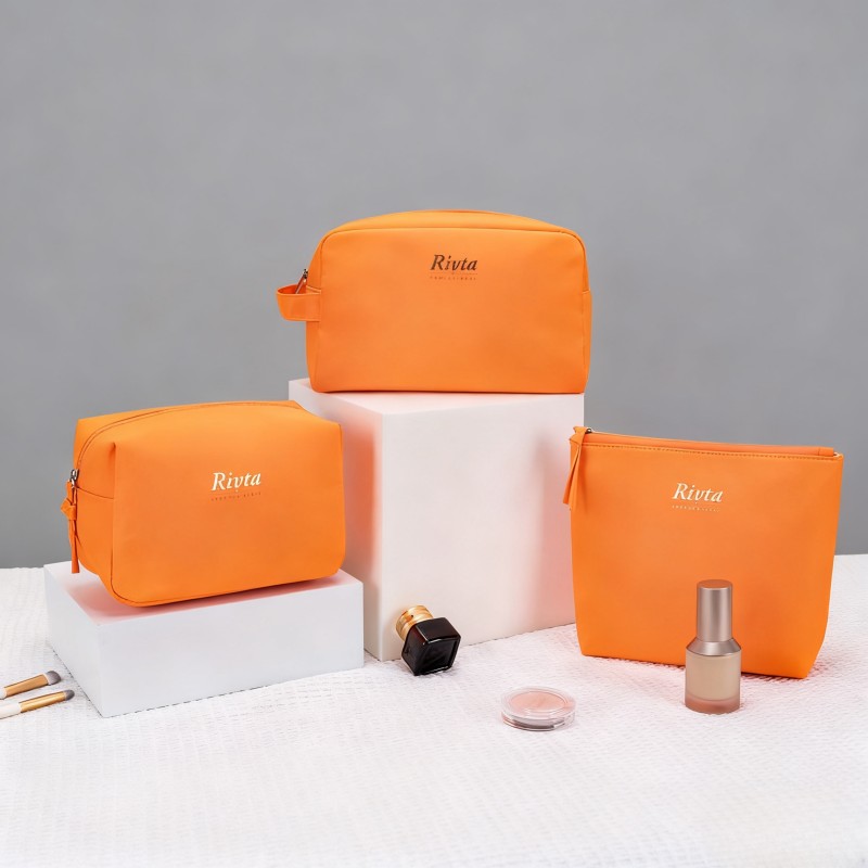 Recycled Polyester Cosmetic Bag Set