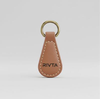 leather pull tag