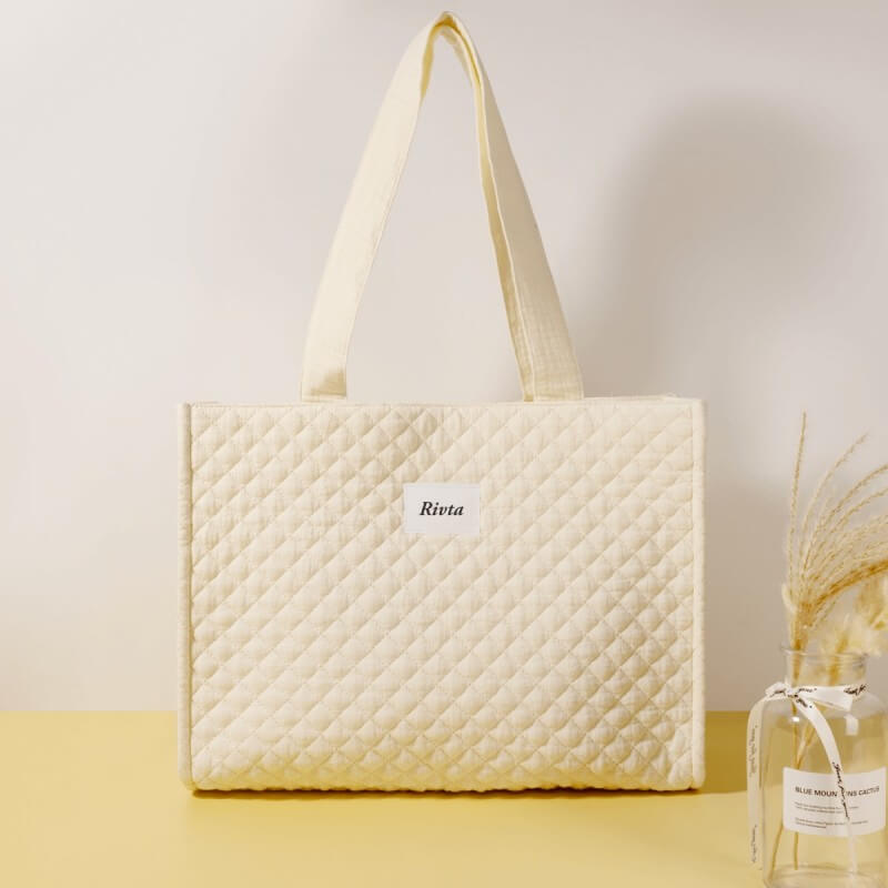 Branded heavy-duty cotton tote bag for an exclusive brand event.