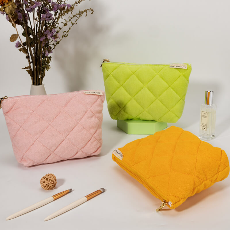 CBC151 Quilt Cotton Towel Makeup Bag