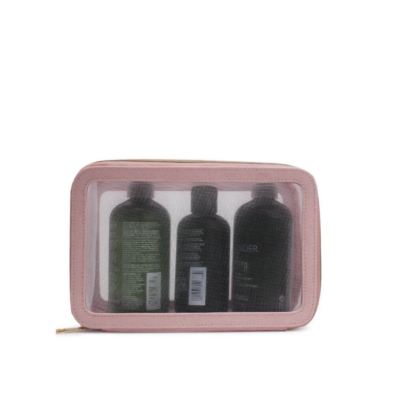 CBT052 Bamboo Nylon Mesh Makeup Bag