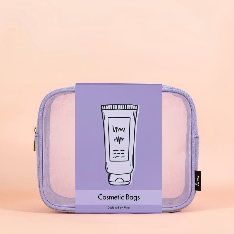 CBT251 Bamboo Nylon Mesh Makeup Bag