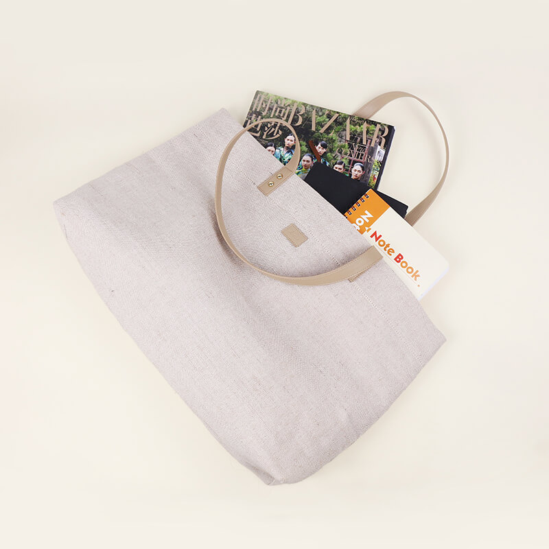 HAB076 Jute Canvas Tote Bag