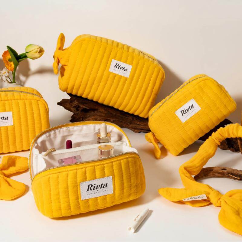 Organic cotton cosmetic bag