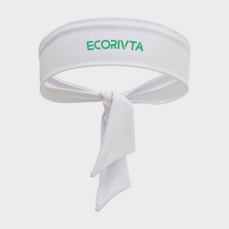 Tie style blank headband route where width, closure and logo placement can change cost