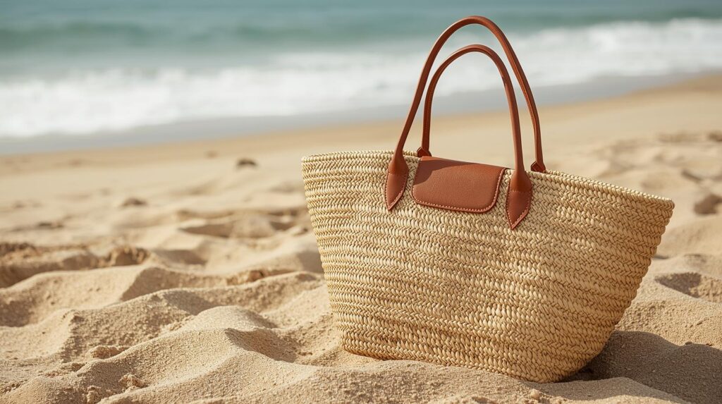 Premium beach tote bag for beauty GWP campaigns