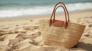 Premium beach tote bag for beauty GWP campaigns