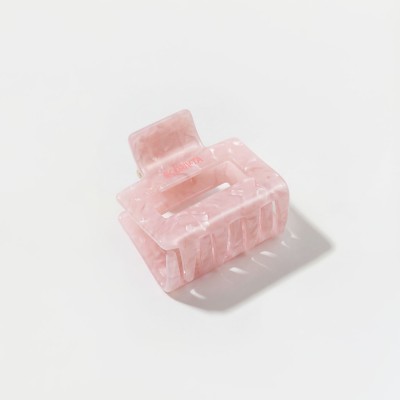 Light Amber Tortoise Square Clip