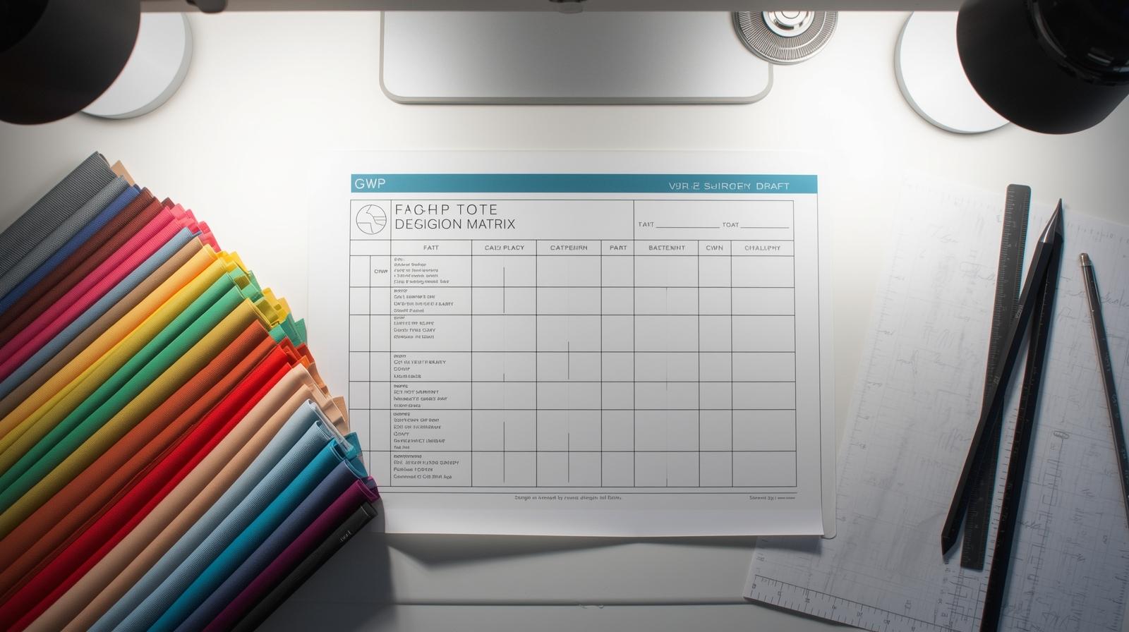 Beauty GWP tote sourcing brief checklist