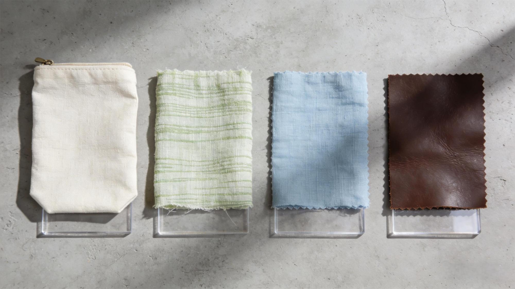 Cosmetic bag GWP material options for beauty launch kits