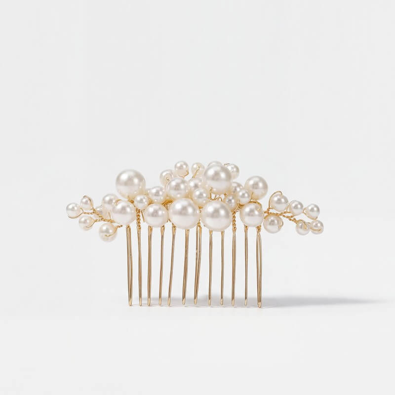 Cluster Pearl Decorative Comb