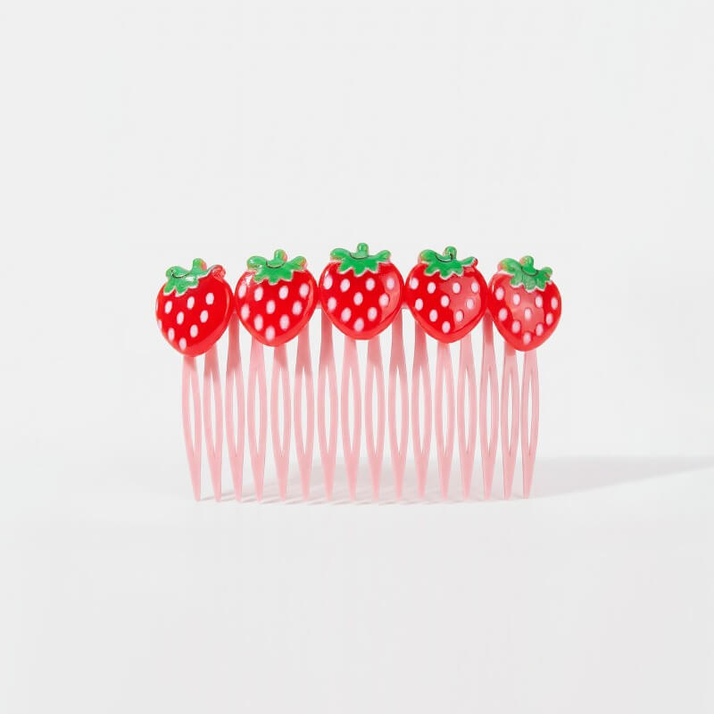 Resin Fruit Shape Decorative Comb