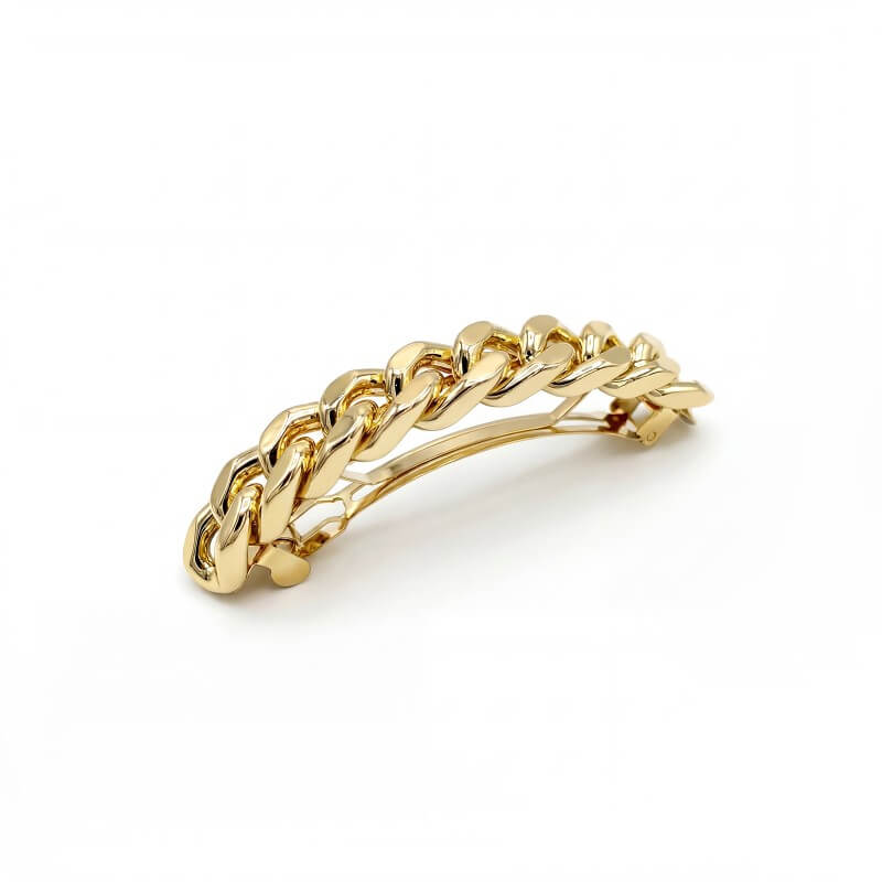 Chain Link Gold Barrette