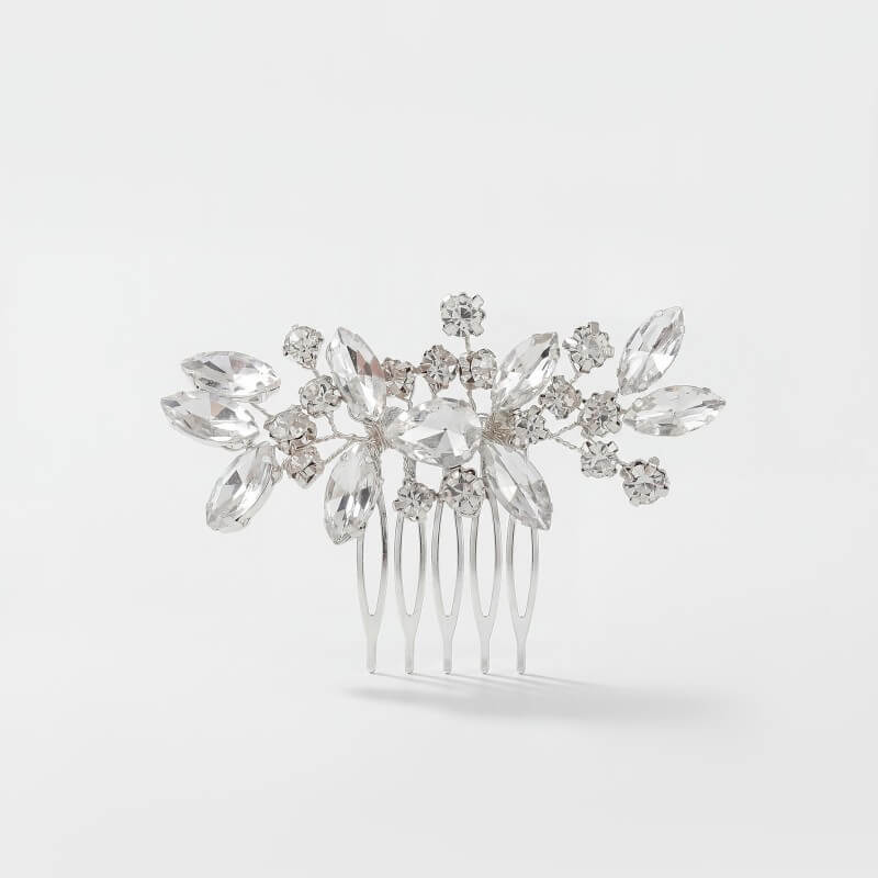 Opal Effect Crystal Hair Comb