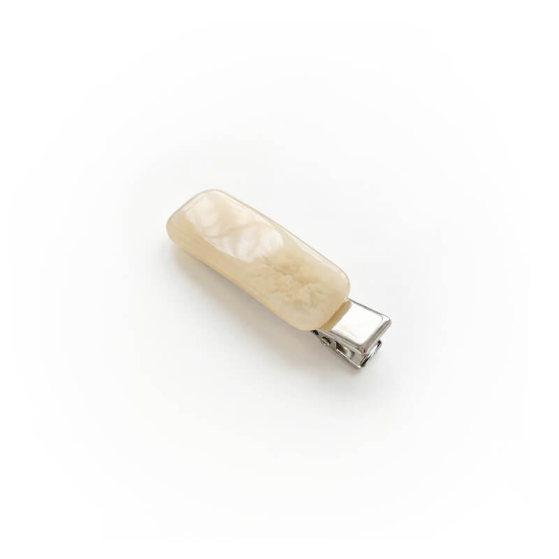 Creme White Spa Head Clip