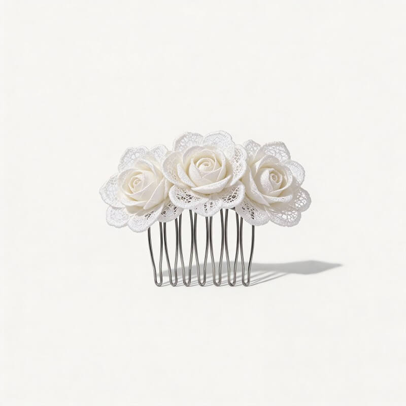 Lace Appliqu&eacute; Bridal Comb