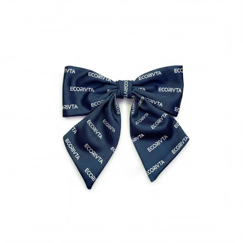 Printed Silk Fabric Wrapped Barrette