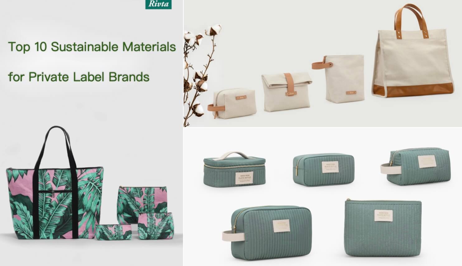 Sustainable cosmetic bag material options for Beauty GWP