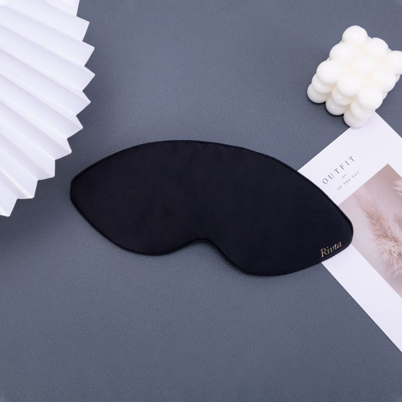 EYS115 Unisex Deep Black Sleep Mask