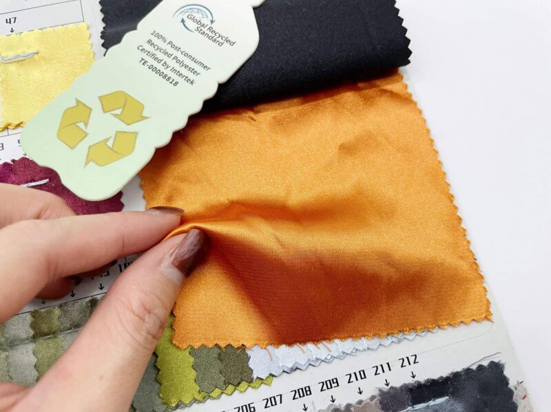 Certification route for sustainable cosmetic bag and paper component claims
