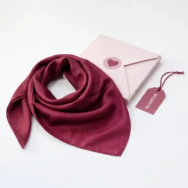Silk charmeuse scarf