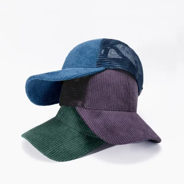 Corduroy texture cap
