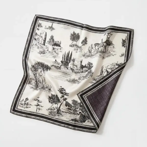 All-over print scarf