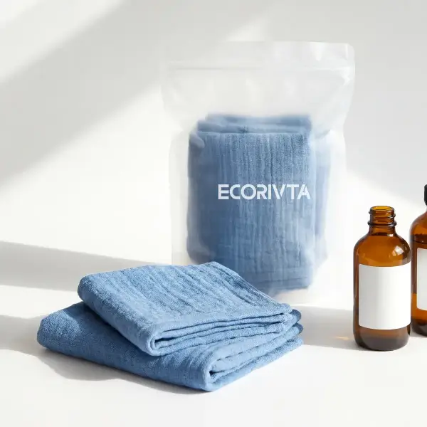 Face towel with pouch