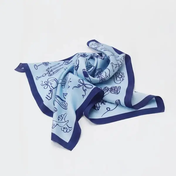 Recycled satin scarf