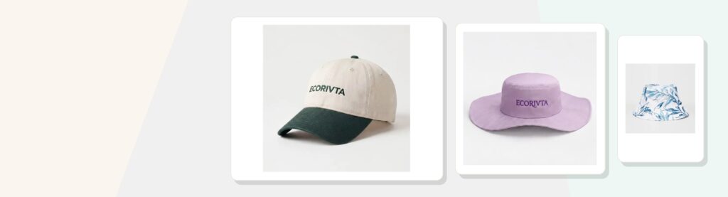 https://www.ecorivta.com/custom-sewn-caps-size-crown-panel-logo-placement-brief-beauty-gwp/