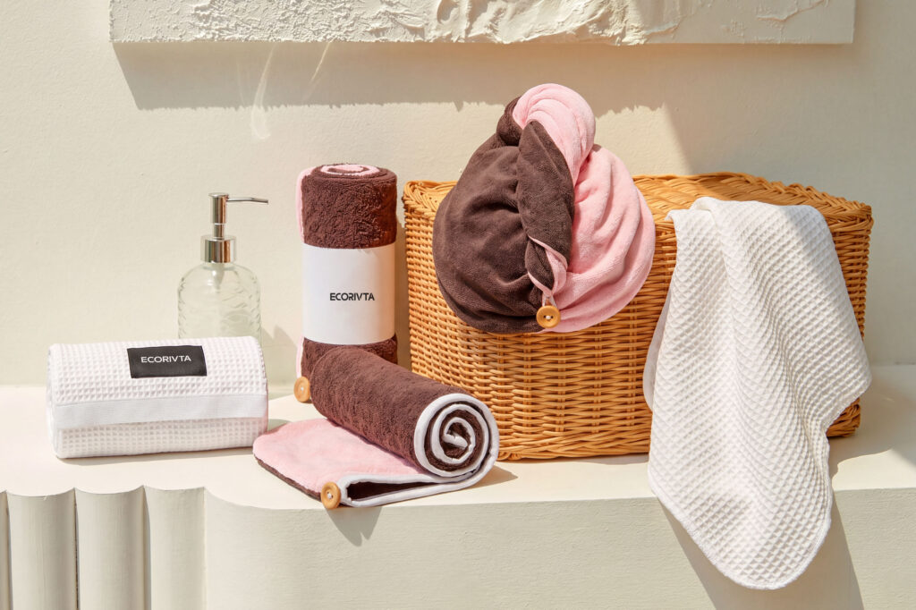 https://www.ecorivta.com/button-loop-vs-elastic-wrap-hair-towels-beauty-gwp/
