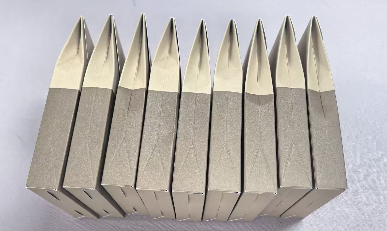 Actual paper-box carton check for a 3,200-piece reusable cleansing pad order