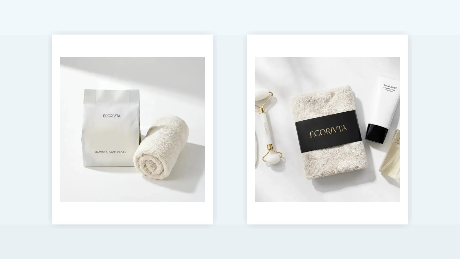 Spa towel logo area and branded packing route for beauty GWP