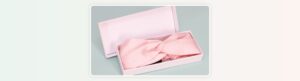 Spa headband EU campaign quote brief centered cover with boxed headband sample visual