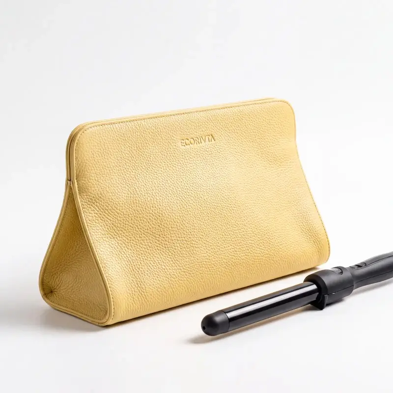 Recycled PU Standing Hair Iron Pouch